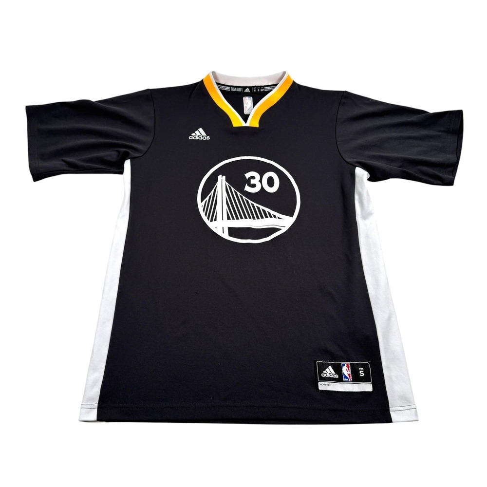 Golden State Warriors Jersey Small Black NBA Basketball Stephen Curry 30 Adidas